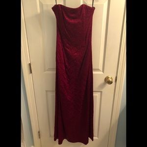 Jessica McClintock Burgundy Long Gown Size 8